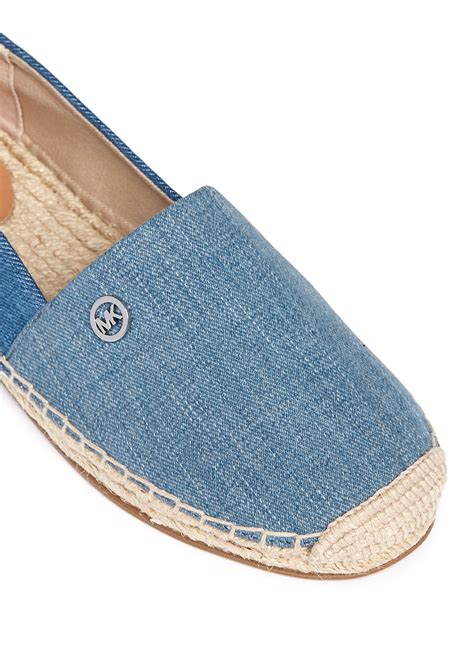 michael michael kors kendrick slip-on espadrille flats|michael kors denim flats.